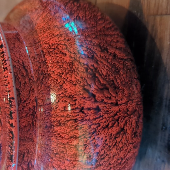 Unique & Vintage Red Enamel Fondue Pot - Picture 3 of 10